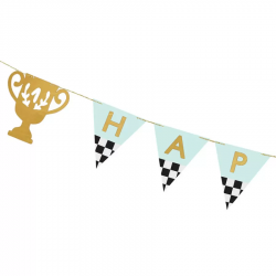 Γιρλάντα "Happy Birthday" με κύπελλα Car Racing