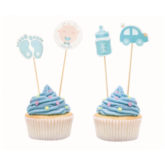 Διακοσμητικά Cupcakes Baby Boy - Cupcake topper 