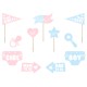 Photo props Gender reveal party
