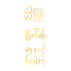 Τατουάζ Χρυσό  Bride to be