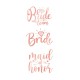 Τατουάζ Ροζ - Χρυσό Bride to be