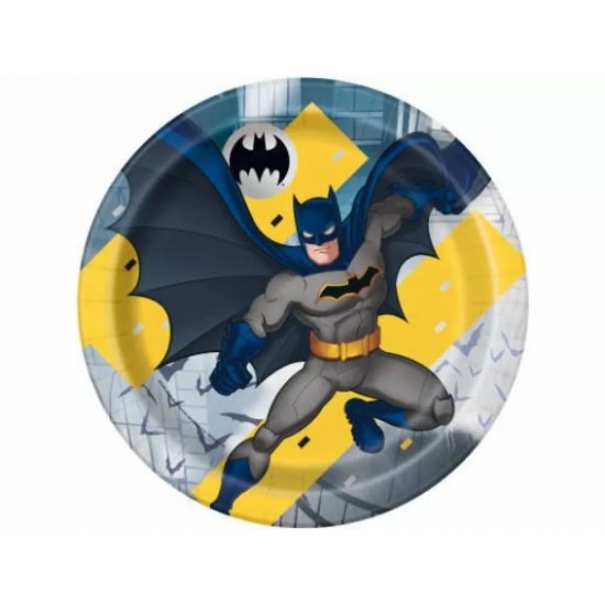 Πιάτα χάρτινα Batman 22εκ. 8τεμ.