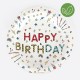 Πιάτα χάρτινα  Happy Birthday 22εκ. 8 τεμ.