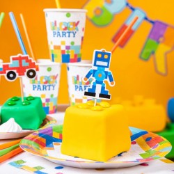Διακοσμητικό Τούρτας Block Party - Τουβλάκια
