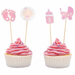 Διακοσμητικά Cupcakes Baby Girl - Cupcake topper 