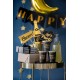 Ποτήρια Μαύρα Happy New Year 220ml 6τμχ