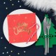 Χαρτοπετσέτες κόκκινες Merry Christmas 10τεμ.