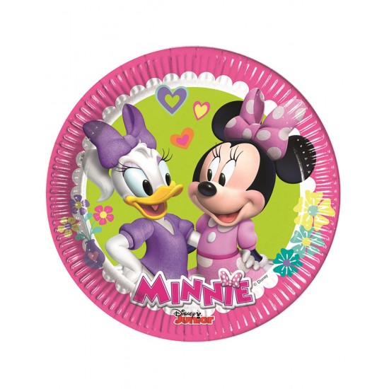 Πιάτα χάρτινα  Minnie Happy Helpers 20εκ  8τεμ