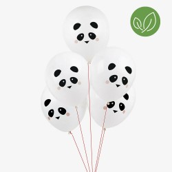 Μπαλόνια latex Πάντα - Panda  (5τμχ)