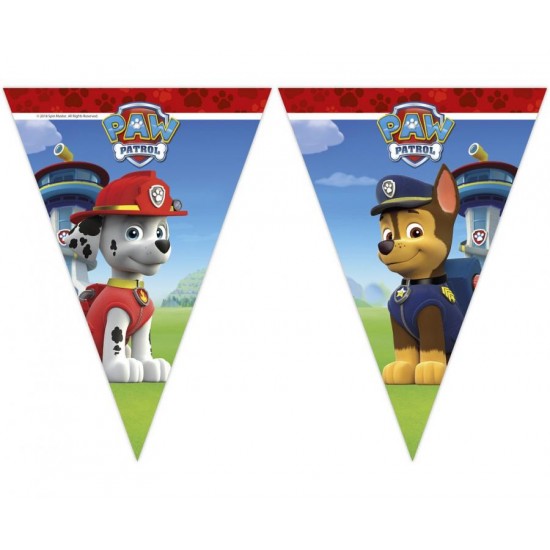 Γιρλάντα τρίγωνα σημαιάκια Paw patrol