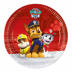 Πιάτα χάρτινα  Paw Patrol Ready for Action 20εκ  8τεμ