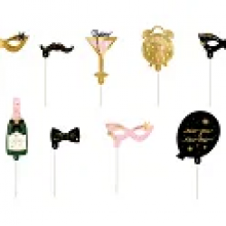 Photo booth props Lets Party!