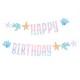 Χάρτινη γιρλάντα Happy Birthday Βυθός της Θάλασσας