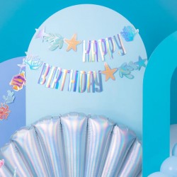 Χάρτινη γιρλάντα Happy Birthday Βυθός της Θάλασσας