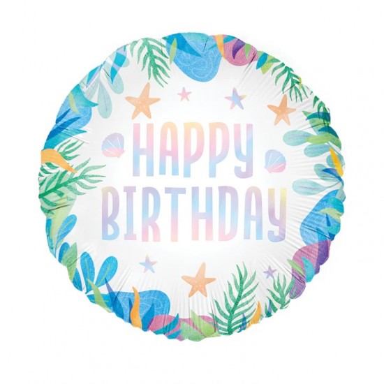 18" foil happy birthday Βυθός της Θάλασσας