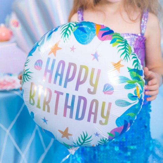 18" foil happy birthday Βυθός της Θάλασσας