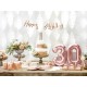 Πιάτα χάρτινα rose gold 23εκ.