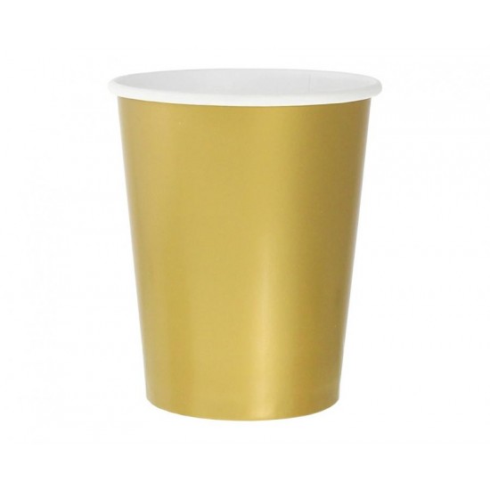 Ποτήρια Χάρτινα Gold (χρυσό)  270ml 14 τεμ.