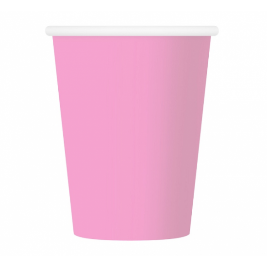 Ποτήρια Χάρτινα  Ροζ 270ml 6 τεμ.