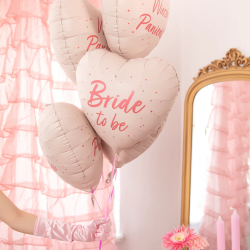 Foil καρδιά Bride to be