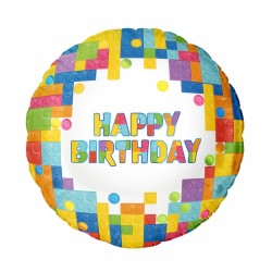18" foil happy birthday Τουβλάκια