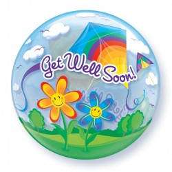 Μπαλόνι Single Bubble Get Well Soon με ήλιον