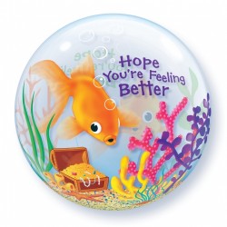 Μπαλόνι Single Bubble Hope You're Feeling Better με ήλιον