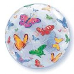 Μπαλόνι Single Bubble Πεταλούδες με ήλιον