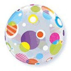 Μπαλόνι Single Bubble Dots με ήλιον