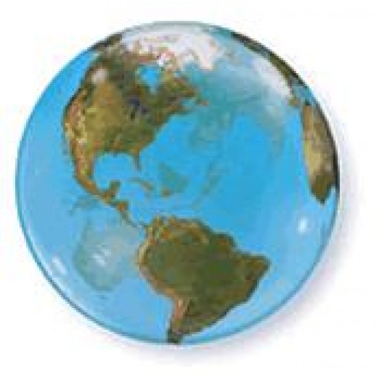 Μπαλόνι Single Bubble Γη - Earth με ήλιον
