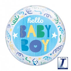 Μπαλόνι  Single Bubble hello Baby Boy