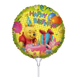 Μπαλόνι με καλαμάκι Winnie Happy Birthday