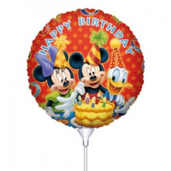 Μπαλόνι με καλαμάκι Mickey Happy Birthday