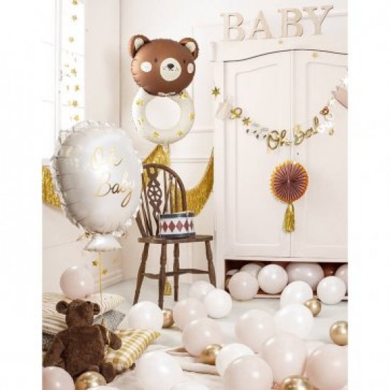 Foil Μπαλόνι "oh baby" σε σχήμα μπαλονιού