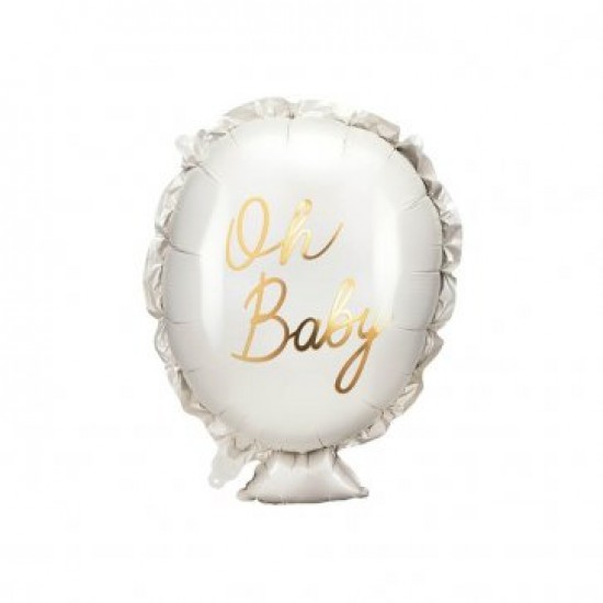 Foil Μπαλόνι "oh baby" σε σχήμα μπαλονιού