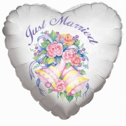 18" καρδιά Just Married