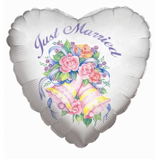 18" καρδιά Just Married