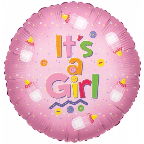 18" στρογγυλό It's a Girl baby bottle