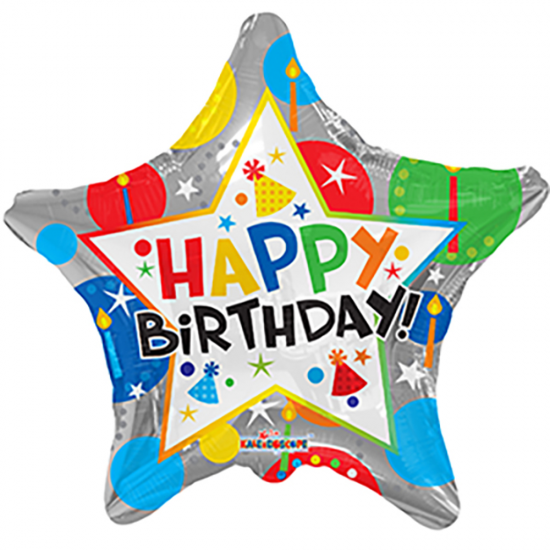 18"  Happy Birthday Αστέρι