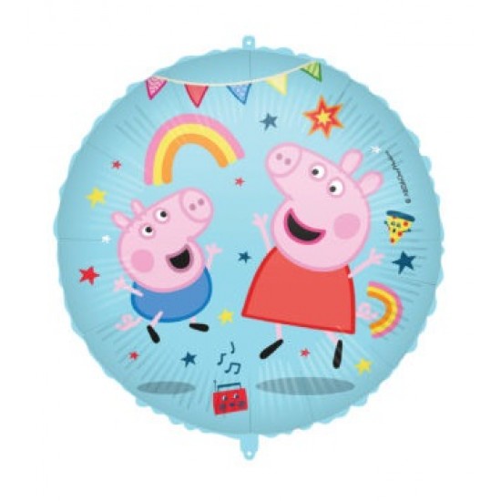 Foil Μπαλόνι στρογγυλό Peppa Pig 18"