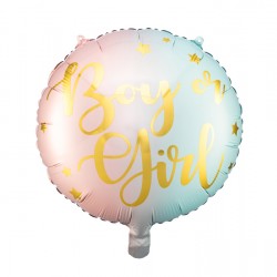 18" στρογγυλό Boy or Girl