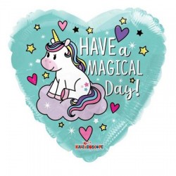 18" foil have a magical day unicorn-μονόκερος