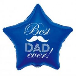 Mπαλόνι foil Αστέρι "Best Dad Ever"