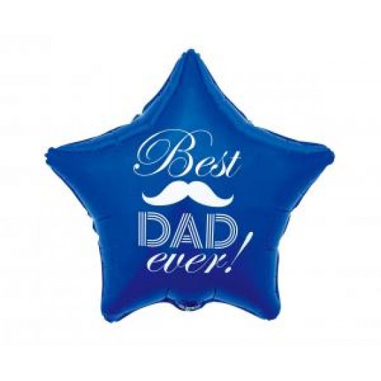 Mπαλόνι foil Αστέρι "Best Dad Ever"