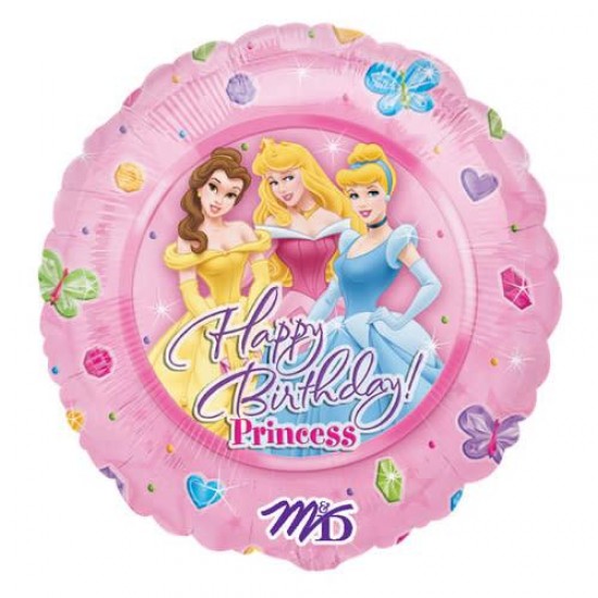 18" στρογγυλό Happy Birthday Princess