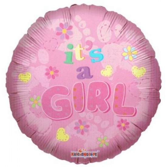 18" στρογγυλό It's a Girl - flowers