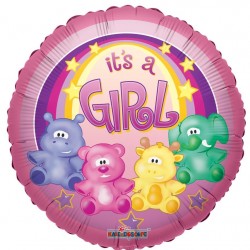 18" στρογγυλό It's a Girl