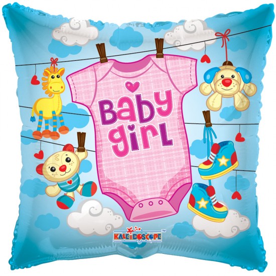 18" τετράγωνο Baby Girl