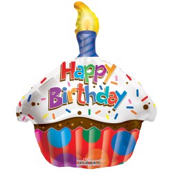 Foil Μπαλόνι Birthday Cupcake