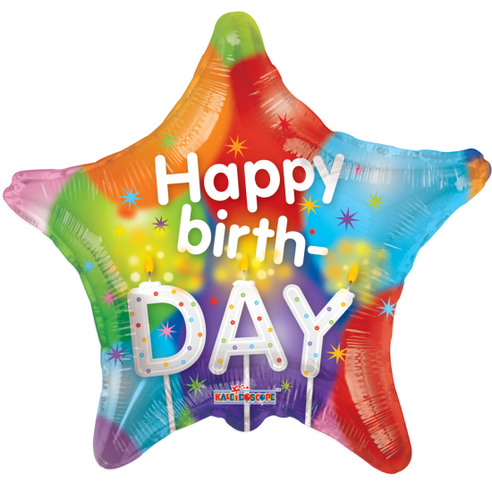 18"Αστέρι Happy Birthday Κεριά 